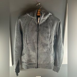 Scuba Full-Zip Hoodie Heathered Speckled Black Size 6